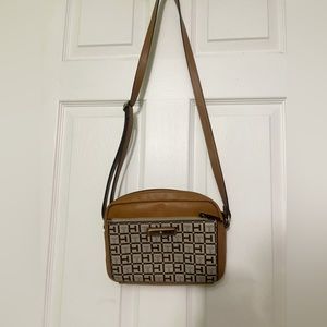 Tommy Hilfiger Crossbody Monogram Brown Purse